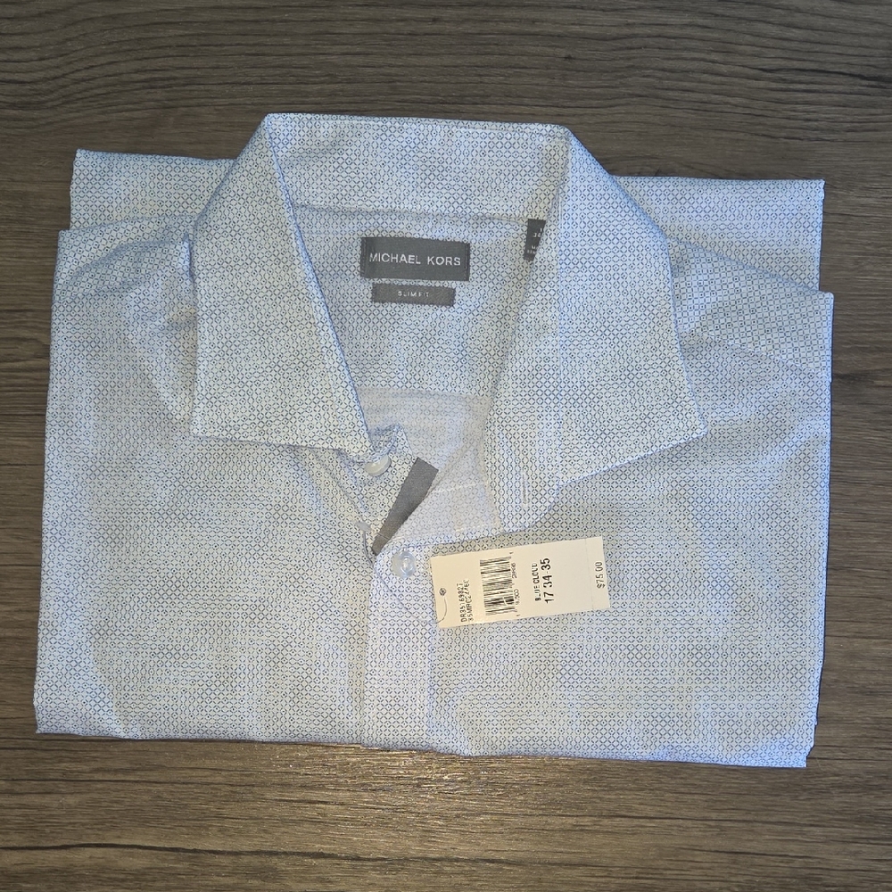 Michael Kors Light Blue Men's Shirt